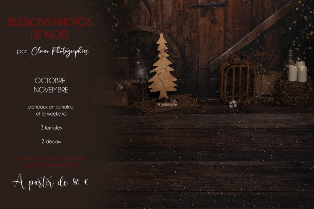 séance photo de noël famille et enfant à strasbourg - Clover Photographies