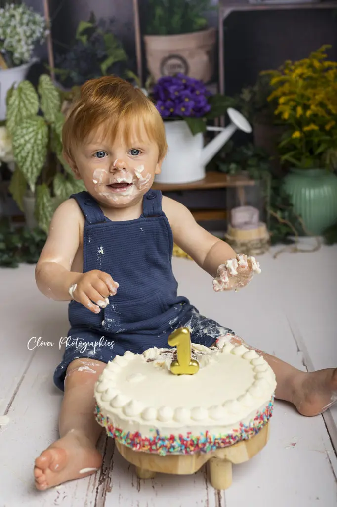 séance photo smash the cake - bebe enfant strasbourg - clover photographies