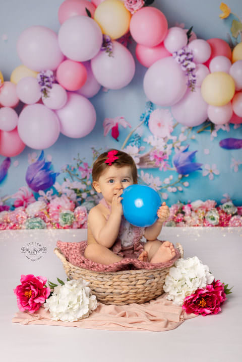 Séance photo bébé anniversaire smash the cake - strasbourg - clover photographies