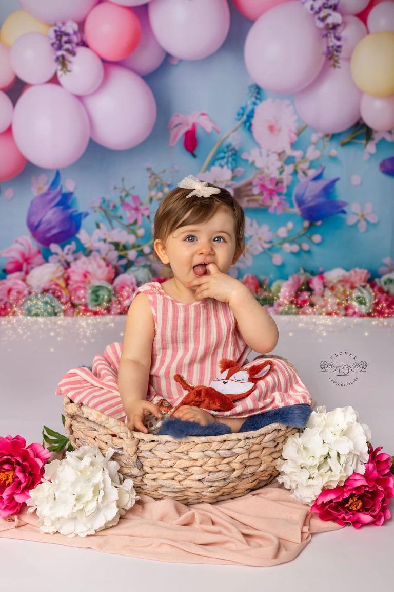Séance photo bébé anniversaire smash the cake - strasbourg - clover photographies