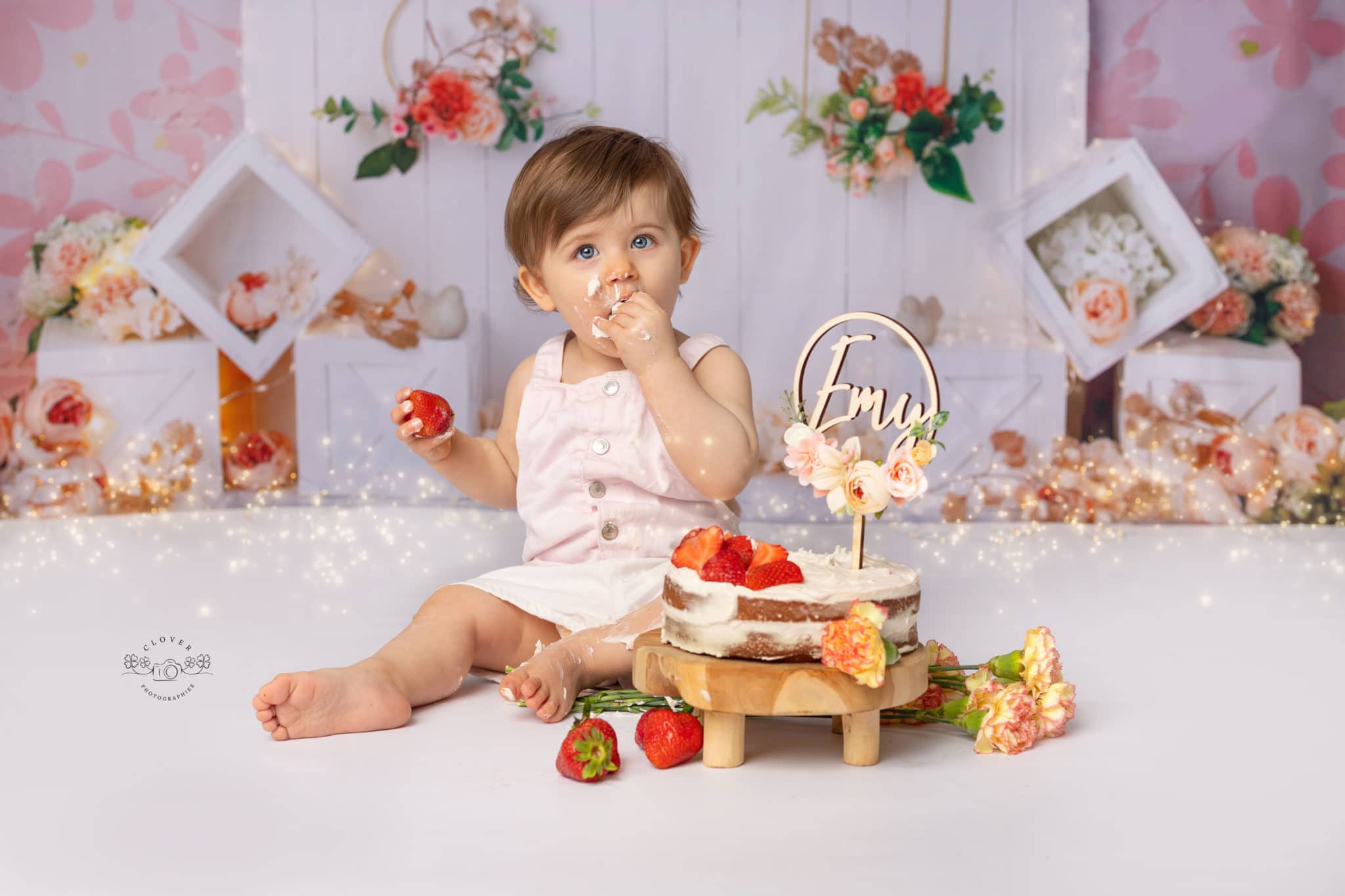 Séance photo bébé anniversaire smash the cake - strasbourg - clover photographies