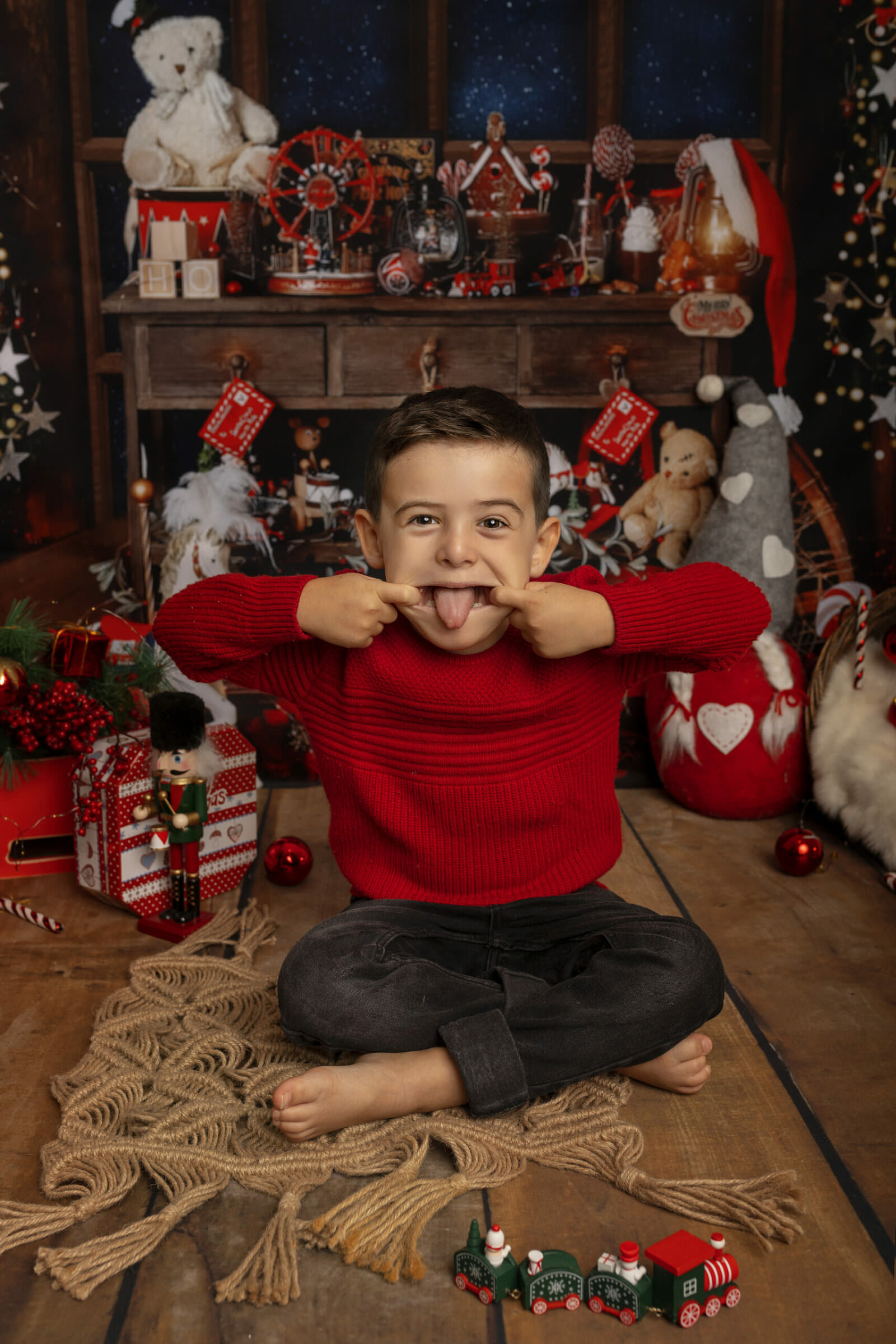 séance photo de Noël à Truchtersheim Strasbourg famille enfant - clover photographies